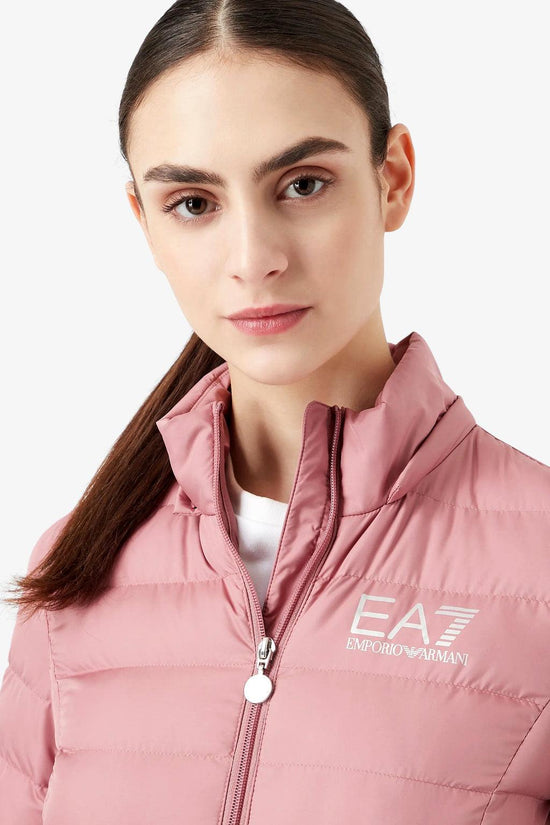Piumino Full Zip Con Cappuccio Core Lady-emporio armani ea7-Rosa-Donna-8ntb23 tnf8z 0410-
