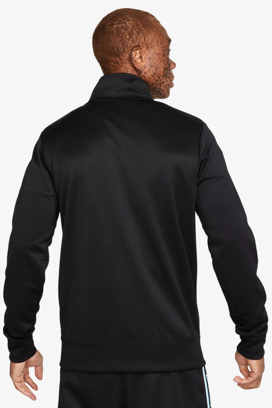 Giacca Felpa Full Zip Con Bande Logo Repeat-nike sportswear-Nero-Uomo-Fd1183 010-
