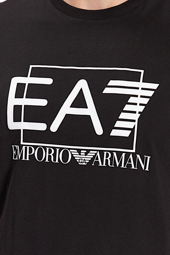 T-Shirt Maniche Corte Visibility Box Logo-emporio armani ea7-Nero-Uomo-3rpt81 pjm9z 1200-