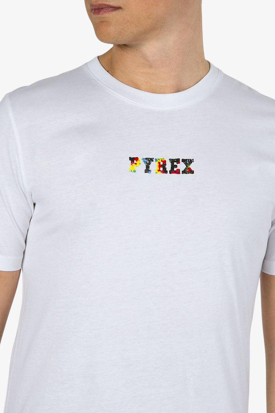 T-Shirt Maniche Corte Logo XX Tye Dye-pyrex-Bianco-Uomo-22epb43029-