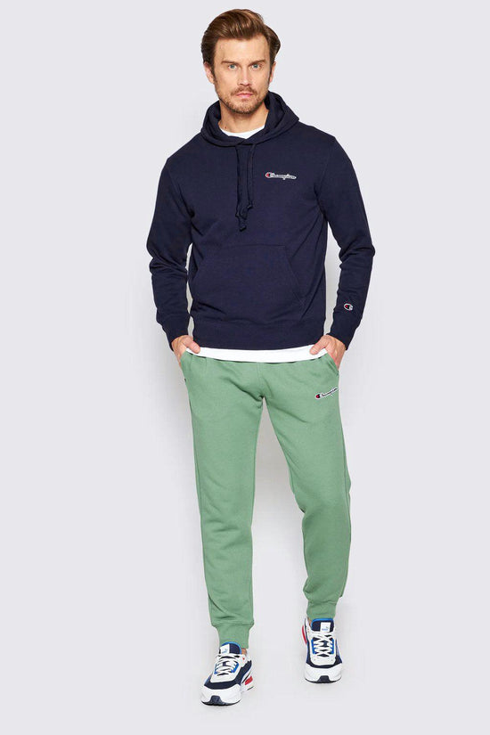 Felpa Con Cappuccio Logo Piccolo Ricamato-champion-Blu-Uomo-217862 bs538-
