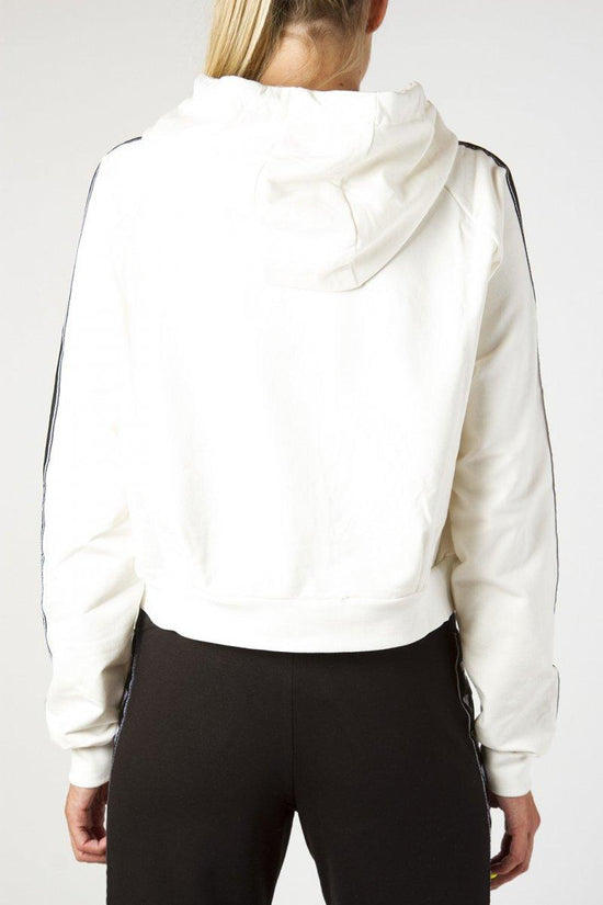 Felpa con Cappuccio-carlsberg-Bianco-Donna-Cbd2940-