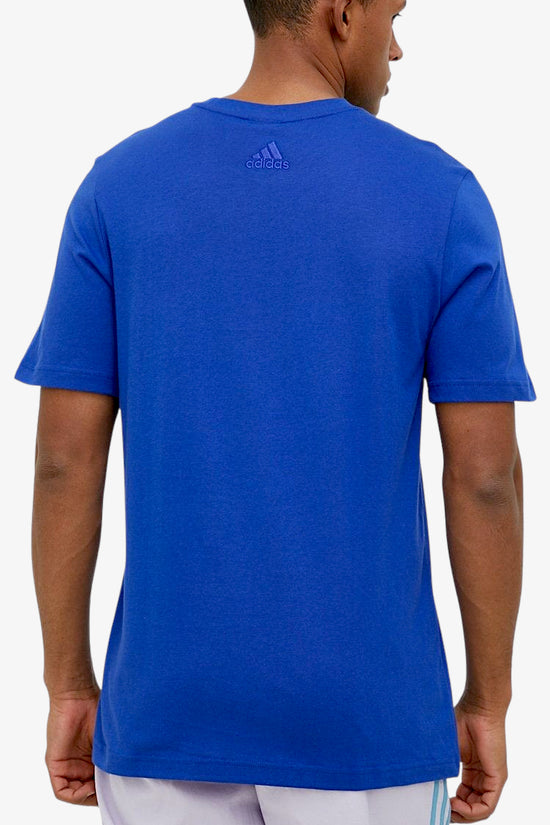 T-Shirt Maniche Corte Essentials Big Logo-adidas performance-Blu-Uomo-Ic9351-