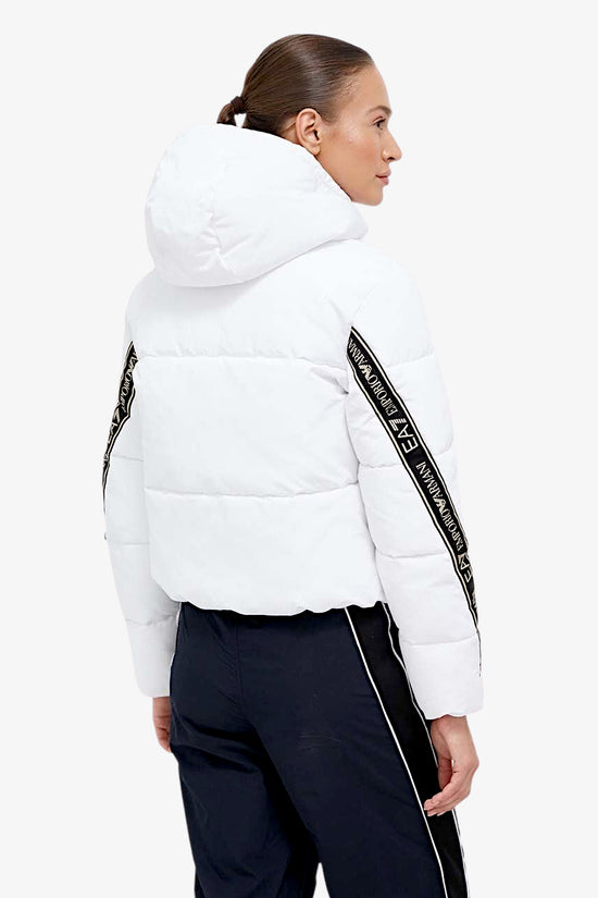 Piumino Full Zip Logo Series Con Imbottitura in CALIDUM7-emporio armani ea7-Bianco-Donna-6rtb25 tn8az 1100-