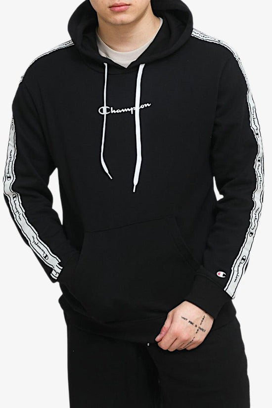 Felpa Con Cappuccio Bande Logo-champion-Nero-Uomo-217184 kk001-