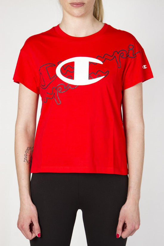 T-Shirt Maniche Corte-champion-Rosso-Donna-112606 rs046-