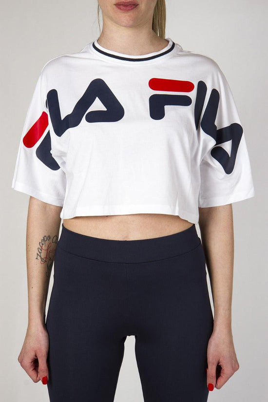 T-Shirt Maniche Corte Barr-fila-Bianco-Donna-687497 m67-