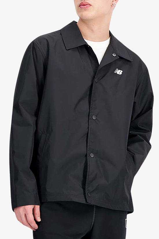 Giacca Con Bottoni Big Logo Sul Retro-new balance-Nero-Uomo-Mj33515 bk-