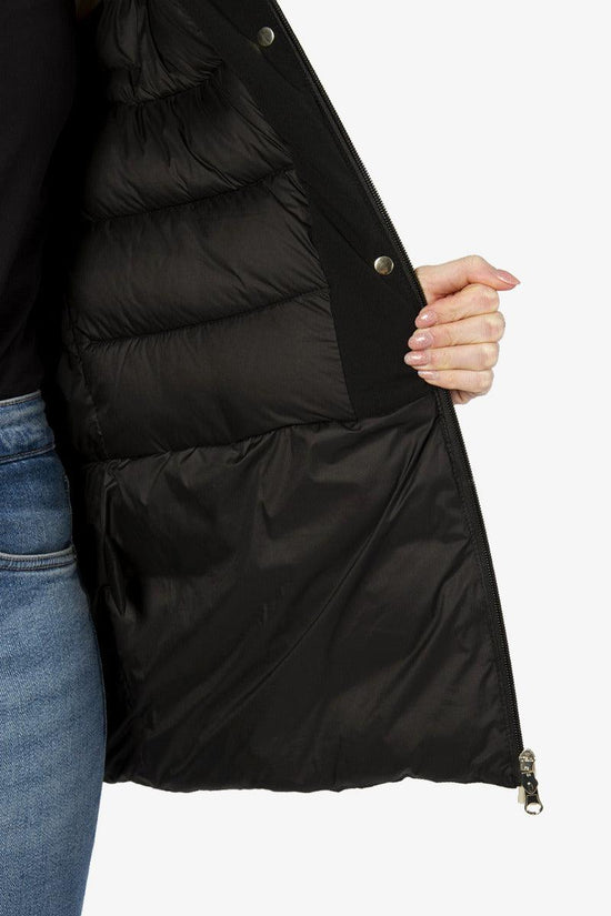 Piumino Soft Shell Full Zip Con Cappuccio-yes zee-Nero-Donna-O086/nu00 0801-
