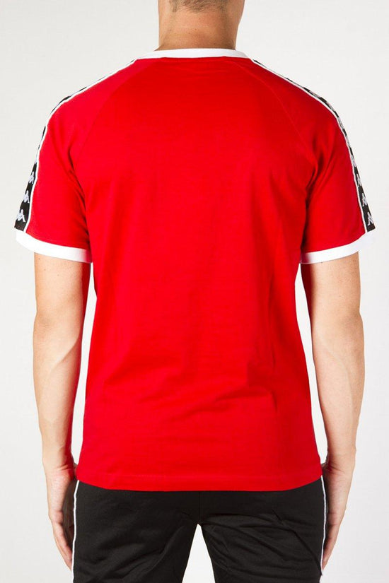 T-Shirt Maniche Corte 222 Banda Raul-kappa-Rosso-Uomo-304kps0 949-
