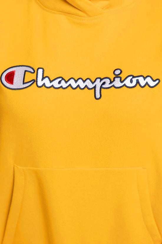 Felpa Con Cappuccio Big Logo Ricamato In Satin-champion-Giallo-Donna-113185 ys026-