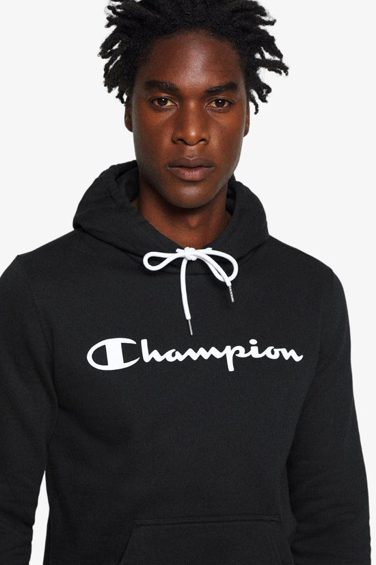 Felpa Con Cappuccio Big Logo-champion-Nero-Uomo-214743 kk001-