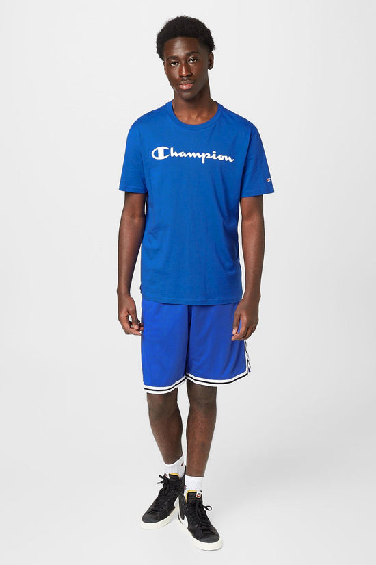 T-Shirt Maniche Corte Big Logo-champion-Blu-Uomo-218531 bs071-