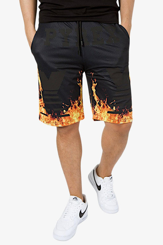 Bermuda Rete Logo XX Fire-pyrex-Nero-Uomo-22epb43027-