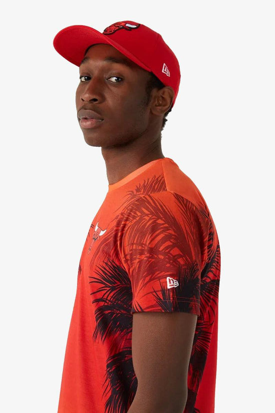 T-Shirt Maniche Corte Summer City Chicago Bulls-new era-Rosso-Uomo-12720095-