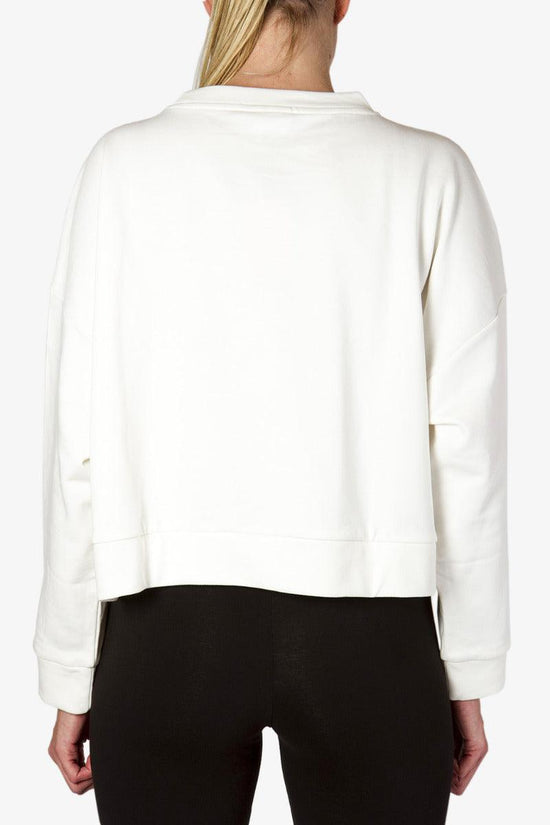 Felpa Corta Girocollo Logo-ellesse-Bianco-Donna-Ehw201w20 050-