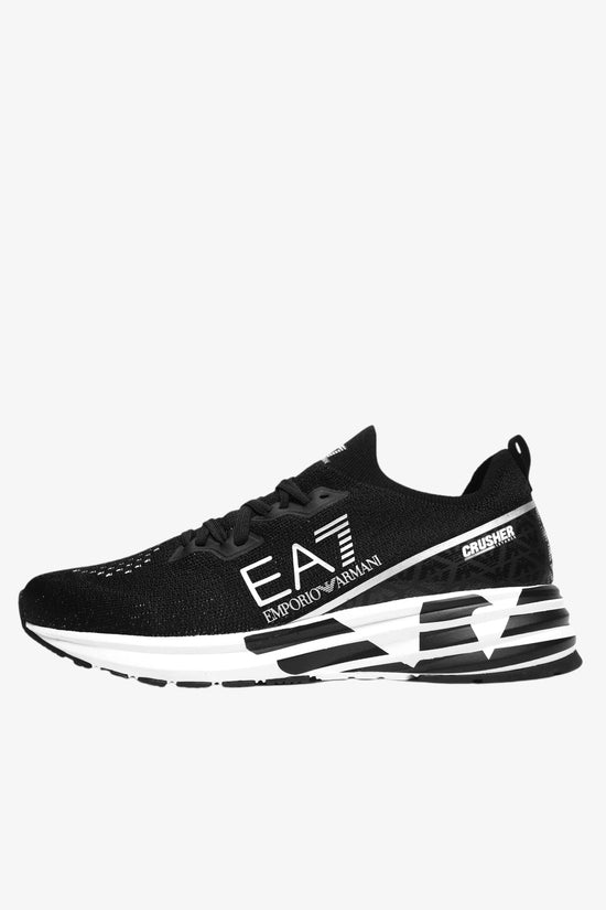 Scarpe Crusher Distance Knit-emporio armani ea7-Nero-Uomo-X8x095 xk240 a120-