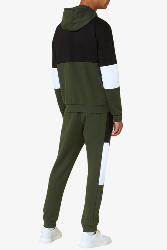 Tuta Full Zip Con Cappuccio Athletic Colour Block-emporio armani ea7-Verde-Uomo-6rpv55 pj07z 1845-
