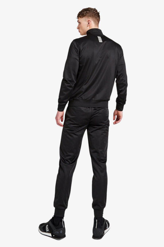 Tuta Full Zip Fundamental Sporty-emporio armani ea7-Nero-Uomo-8npv71 pj08z 1200-