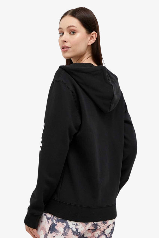 Felpa Full Zip Con Cappuccio Full Zip Essentials Linear-adidas performance-Nero-Donna-Ic6863-