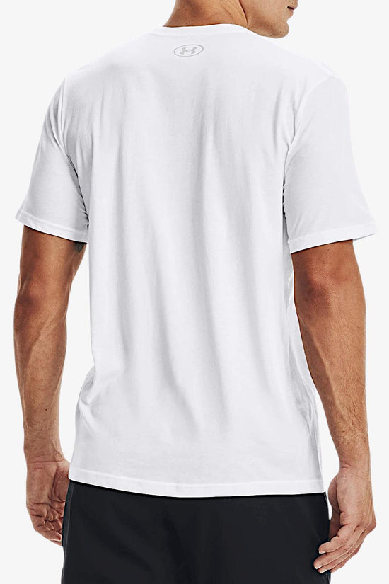 T-Shirt Maniche Corte Big Logo-under armour-Bianco-Uomo-1329583 100-