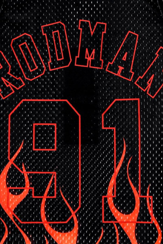 Canotta Swingman Flames NBA Chicago Bulls Dennis Rodman-mitchell&ness-Nero-Uomo-Smjybw19136-cbublck97drd-