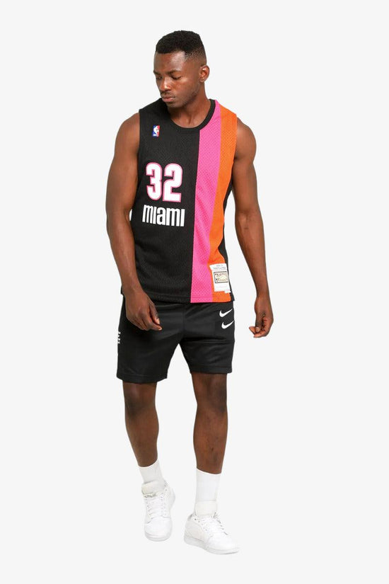 Canotta Swingman NBA Miami Heat 2005-06 Shaquille O'Neal-mitchell&ness-Nero-Uomo-Smjycp19243-mheblck05son-