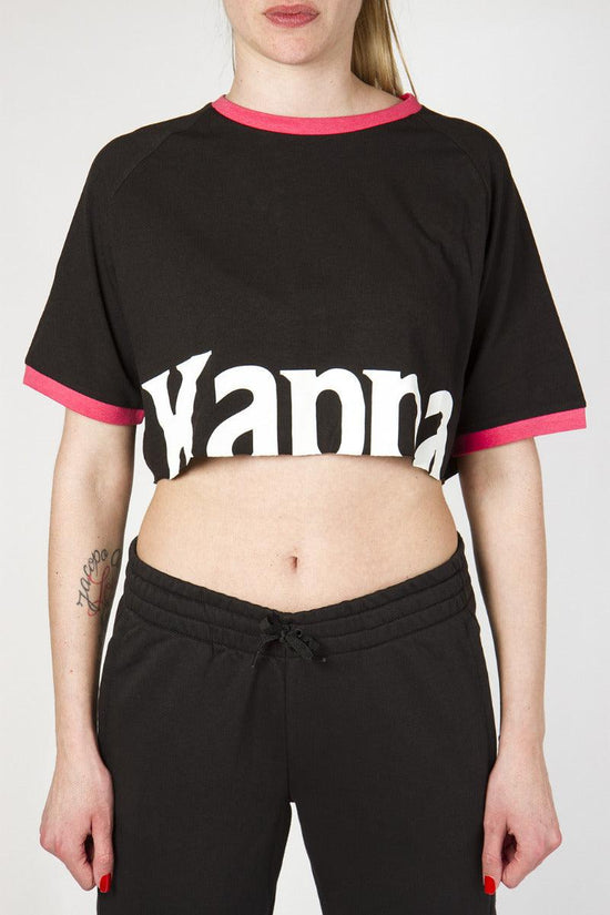 T-Shirt Maniche Corte Authentic Sand Crystal-kappa-Nero-Donna-304s450 a06-