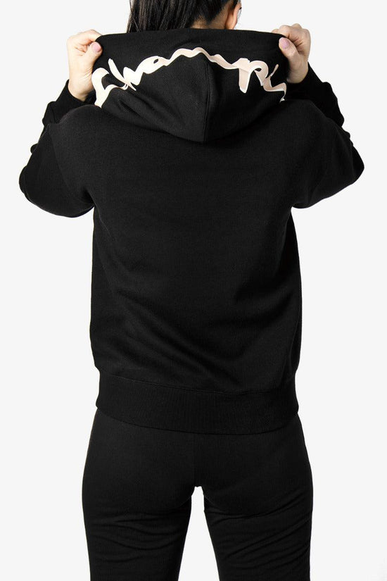 Felpa Con Cappuccio Big Logo-champion-Nero-Donna-114408 kk001-
