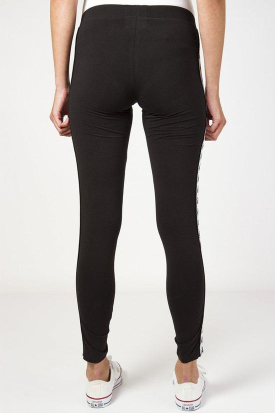 Leggings 222 Banda Anen Bicolore-kappa-Nero-Donna-303wgj0 977-