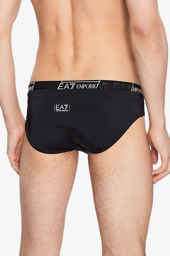 Slip Mare Banda Logo-emporio armani ea7-Nero-Uomo-901024 3r706 00020-