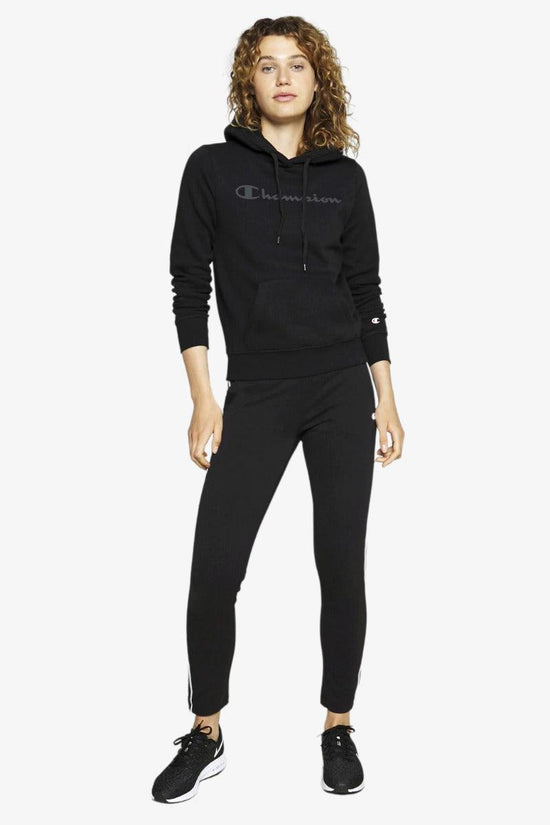 Felpa Con Cappuccio Big Logo-champion-Nero-Donna-113207 kk002-