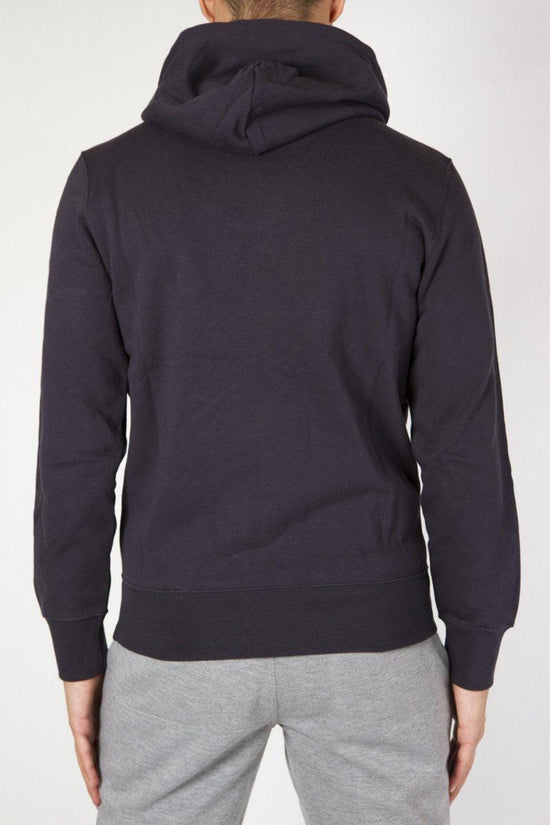 Felpa Full Zip Con Cappuccio C Logo-champion-Blu-Uomo-214290 bs505-