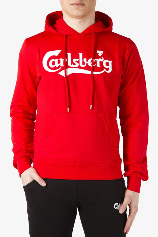Felpa Con Cappuccio Big Logo-carlsberg-Rosso-Uomo-Cbu4704-