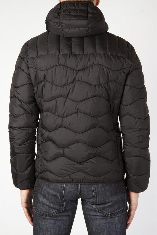 Piumino Full Zip Con Cappuccio-yes zee-Nero-Uomo-J848/m900 0801-