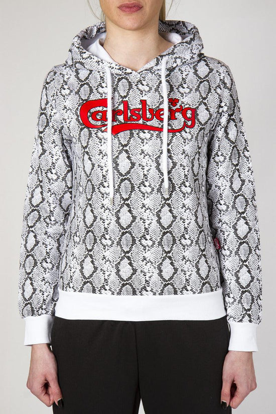 Felpa Con Cappuccio-carlsberg-Bianco-Donna-Cbd3860-
