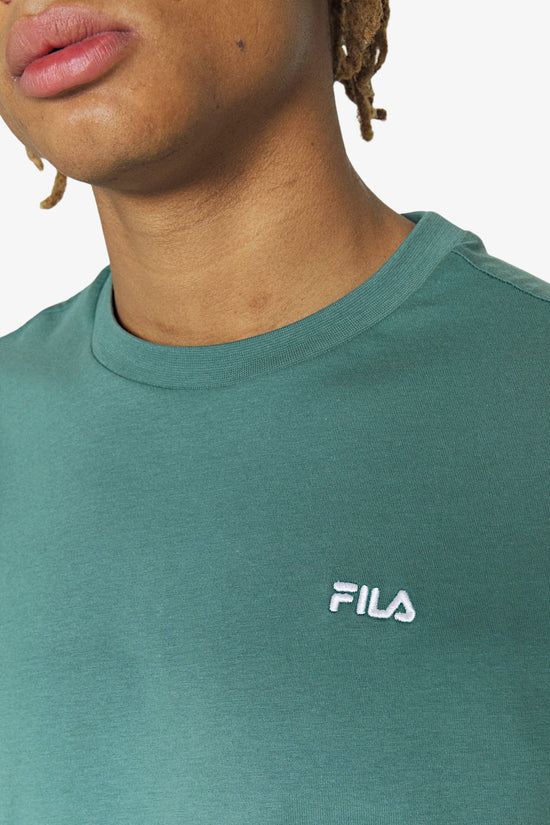 T-Shirt Maniche Corta Logo Piccolo Berloz Tee-fila-Verde-Uomo-Fam0340 50034-