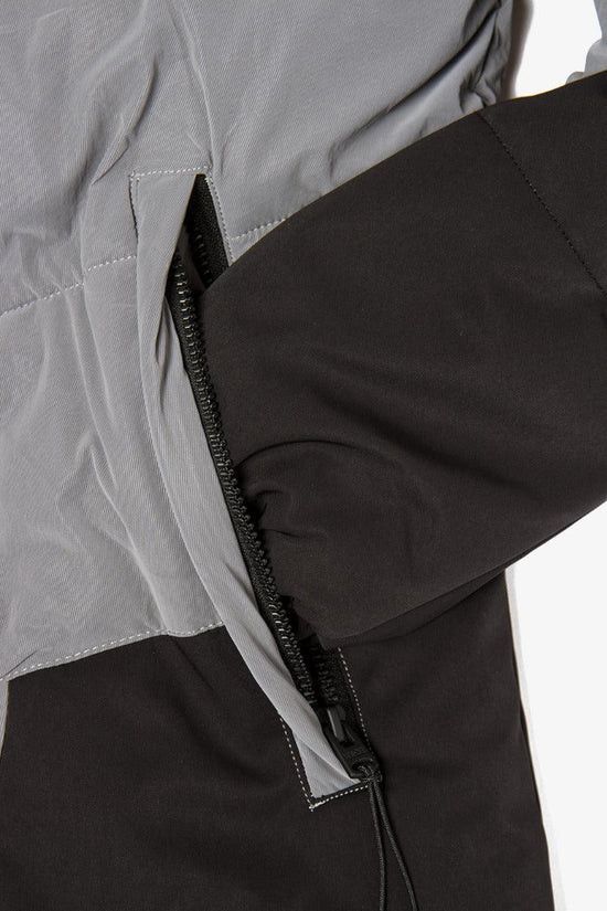 Giubbotto Full Zip Con Cappuccio-yes zee-Grigio-Uomo-J853/q800 0812-