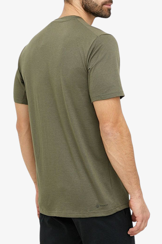 T-Shirt Maniche Corte Train Essentials Seasonal Logo-adidas performance-Verde-Uomo-Ib8257-