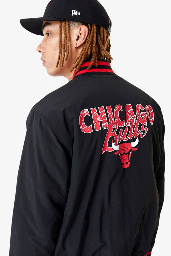 Giacca Bomber Chicago Bulls Team Script-new era-Nero-Uomo-60416335-