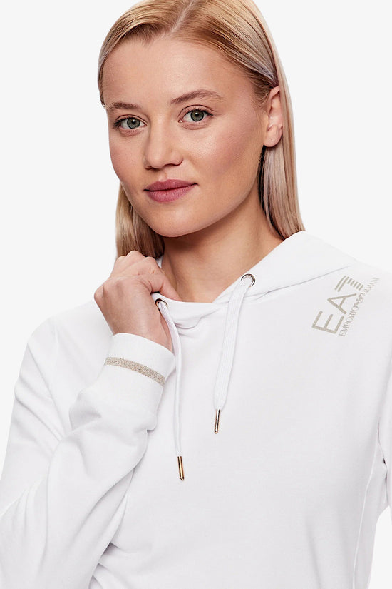 Tuta Con Cappuccio Core Lady-emporio armani ea7-Bianco-Donna-8ntv56 tjcqz 22ba-
