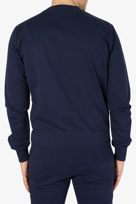Felpa Girocollo Big Logo-carlsberg-Blu-Uomo-Cbu4917-