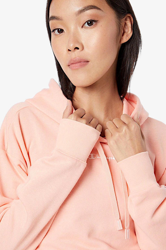 Felpa Corta Con Cappuccio Logo Piccolo-champion-Rosa-Donna-114861 ps012-