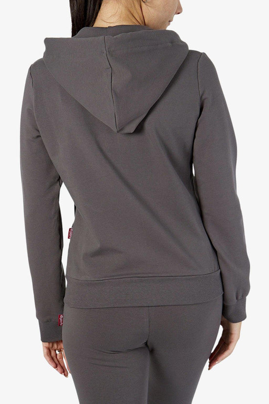 Felpa Full Zip Con Cappuccio Big Logo-carlsberg-Grigio-Donna-Cbd4426 grigio-