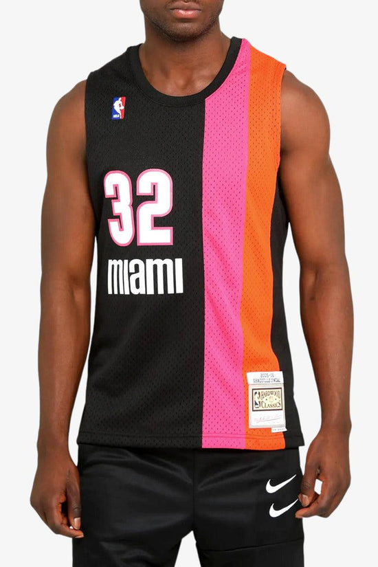 Canotta Swingman NBA Miami Heat 2005-06 Shaquille O'Neal-mitchell&ness-Nero-Uomo-Smjycp19243-mheblck05son-