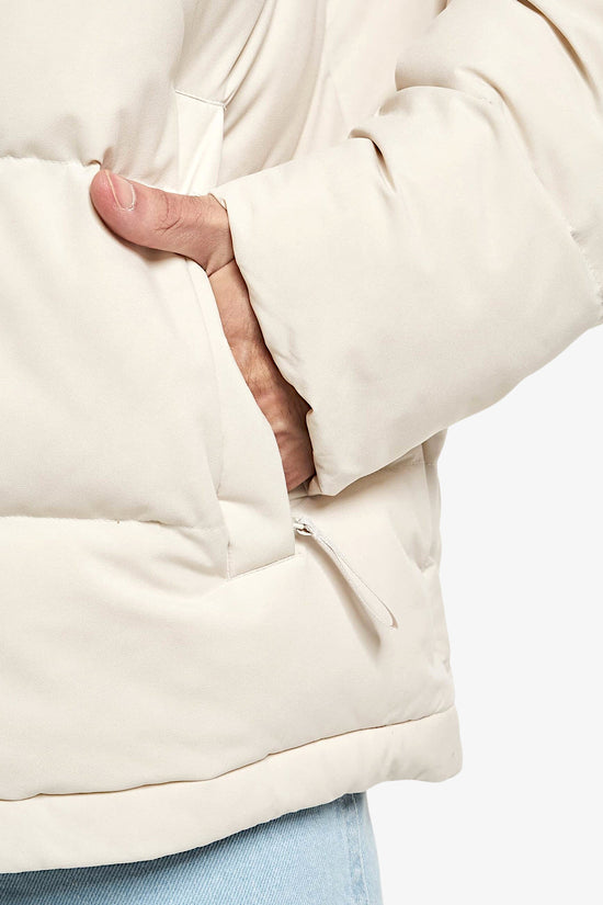 Piumino Full Zip Con Cappuccio Helionic-adidas performance-Beige-Uomo-Hg4886-