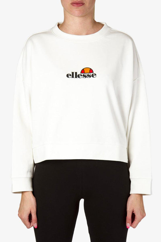 Felpa Corta Girocollo Logo-ellesse-Bianco-Donna-Ehw201w20 050-