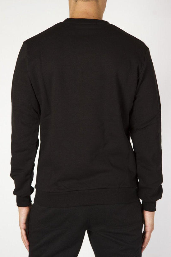 Felpa Girocollo Logo Argento-boy london-Nero-Uomo-Blu6169-