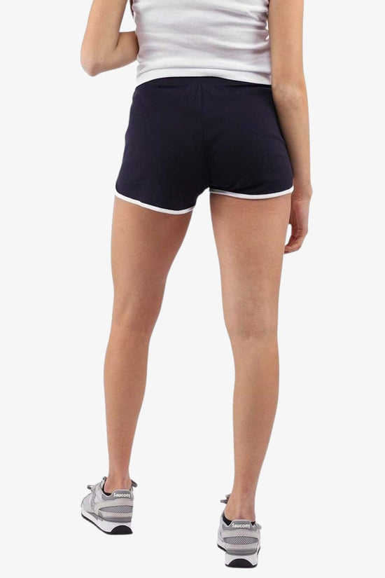 Shorts C Logo Con Profilo Cordonato A Contrasto-champion-Blu-Donna-114916 bs501-