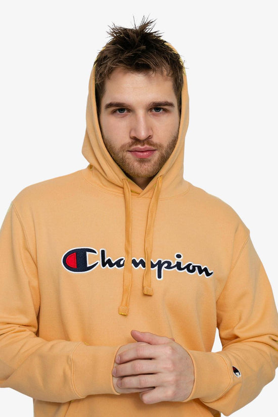 Felpa Con Cappuccio Big Logo Ricamato-champion-Arancione-Uomo-217858 os048-